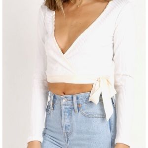 For Love & Lemons Freddy Wrap Top